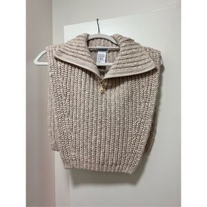 Knitted cape sweater vest